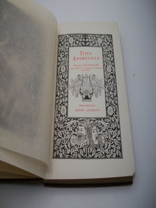 Titus Andronicus. With The True Tragedie of Richard the Third