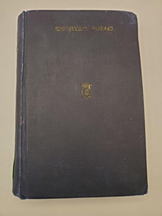 Item #119527 Shorter Poems. W. J Alexander, selected by