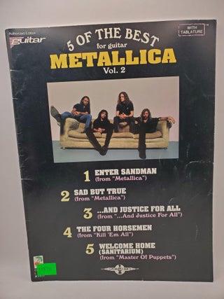 Item #119711 5 of the Best Metallica for Guitar, Vol. 2