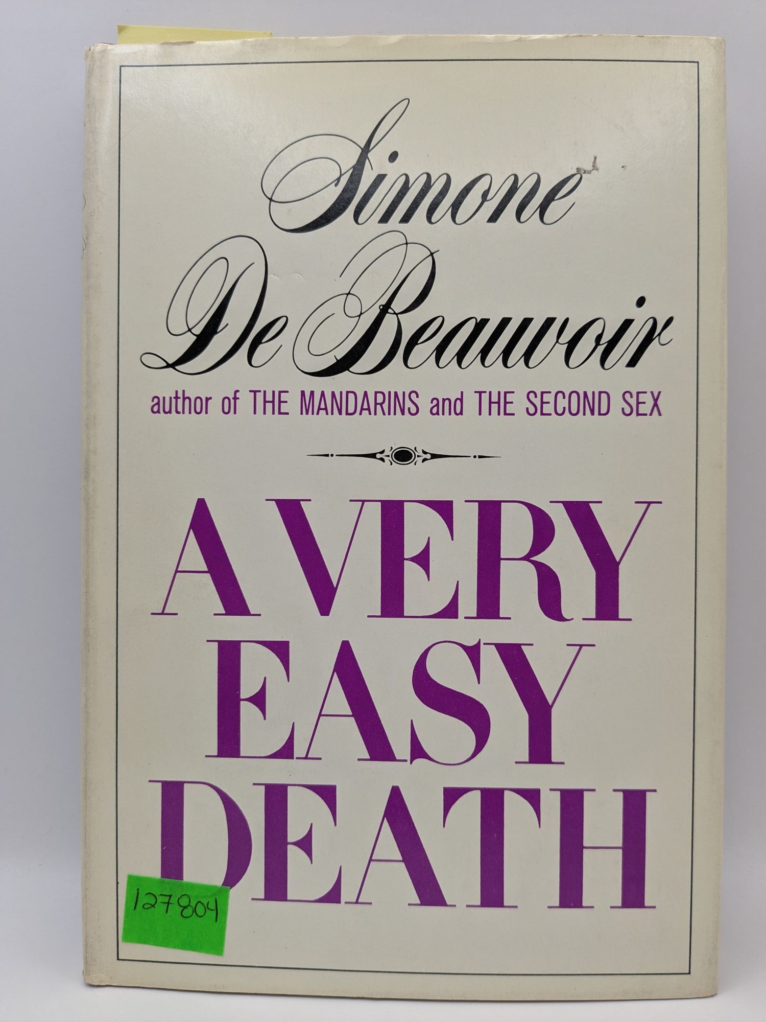 A Very Easy Death | Simone De Beauvoir