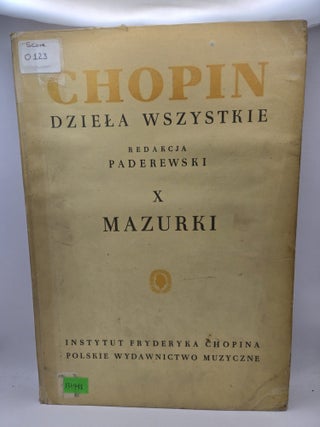 Item #131948 Chopin: Dziela Wszystkie