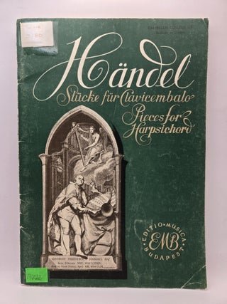 Item #132663 Cembalodarabok: Stucke fur Clavicembalo / Pieces for Harpsichord. Georg Friedrich...