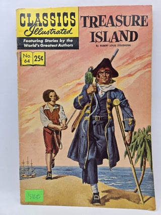 Item #133585 Classics Illustrated: Treasure Island (No 64). Robert Louis Stevenson