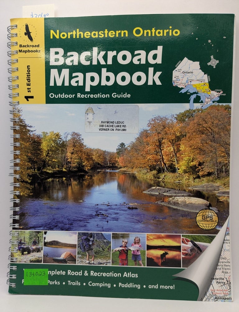 Item #134023 Back Road Mapbooks Outdoor Recreation Guide - Northeastern Ontario, 1st Edition