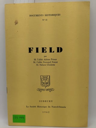 Field (Documents Historiques No 41